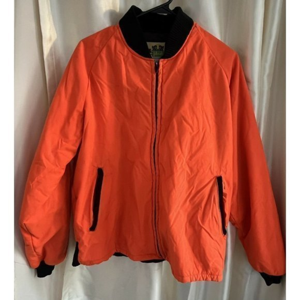 Vintage‎ 1993 Ideal Blaze Orange Hunting Jacket Mens Large 42 44 Workwear